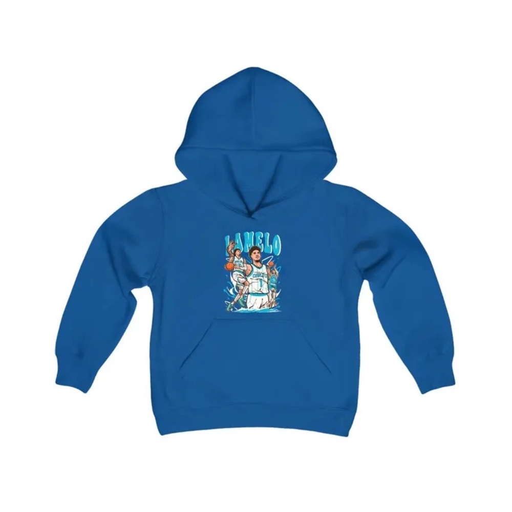 Gildan Royal Blue Kids Graphic Pullover Hoodie
